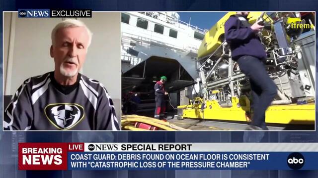 La colère du réalisateur, James Cameron : "Je suis frappé par la similitude avec la catastrophe du Titanic, où le capitaine a été averti à plusieurs r