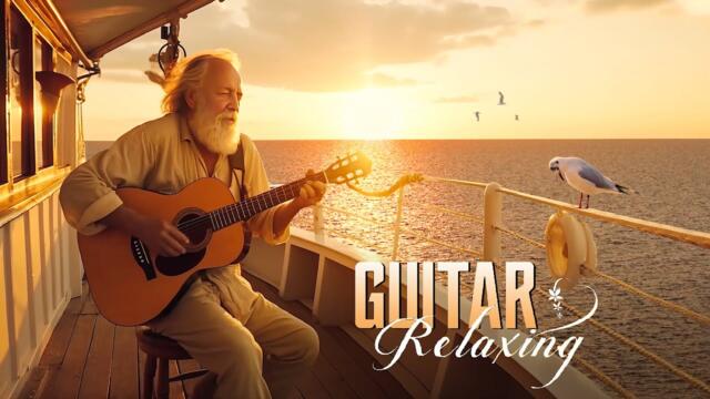Romantic Love Song Instrumental -  Guitar Music, Relaxing Music with Gentle Ocean Sounds