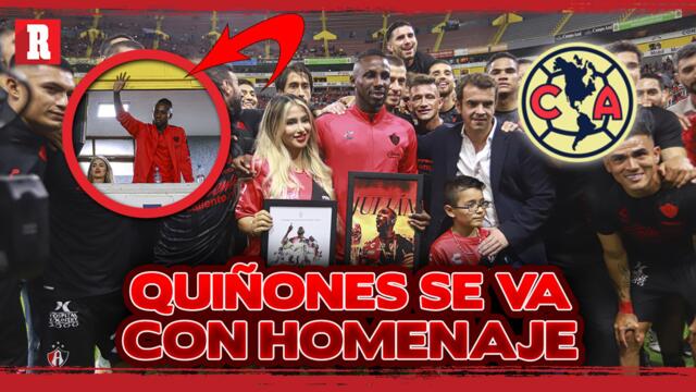 HOMENAJE a QUIÑONES antes de irse al AMÉRICA