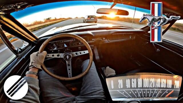 1966 Ford Mustang 4.7 V8 Top Speed Drive on German Autobahn🏎