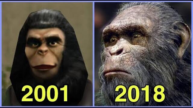 Evolution of planet of the ape video games [2001 - 2018]