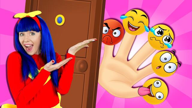 Knock Knock, Who's at the Door? + Finger Emoji | Nursery Rhymes & Kids Songs | @dominoki ​