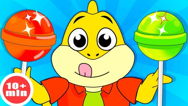 Lollipop Color Song + More  Kids Songs  by Little Baby Sharks