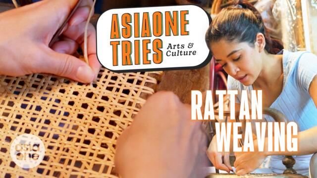 Delving into rattan-weaving techniques with Munah | AsiaOne Tries: Arts & Culture
