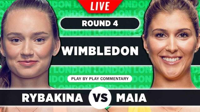 RYBAKINA vs HADDAD MAIA | Wimbledon 2023 | LIVE Tennis Play-by-Play