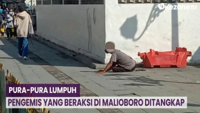 Pura-Pura Lumpuh Pengemis yang Beraksi di Malioboro Ditangkap