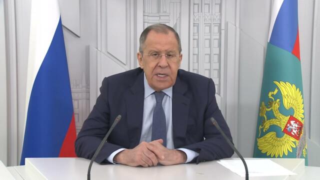 Видеообращение С.Лаврова к Форуму молодых дипломатов стран Евразии, Москва, 12 июля 2023 года