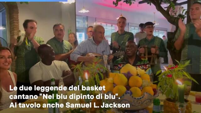 Micheal Jordan e Magic Johnson a Capri