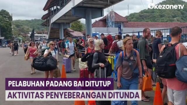 Cuaca Buruk, Pelabuhan Padang Bai Ditutup Aktivitas Penyeberangan Ditunda