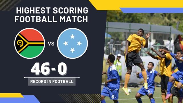 Vanuatu vs Micronesia 46-0 ▷ Highest Scoring Football Match (international)