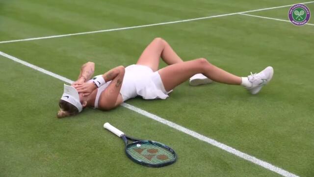 Marketa Vondrousova Wins Wimbledon Ladies' Single Title | CHAMPIONSHIP POINT | Wimbledon 2023