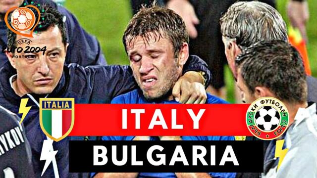 Italy vs Bulgaria 2-1 All Goals & Highlights ( 2004 UEFA EURO )
