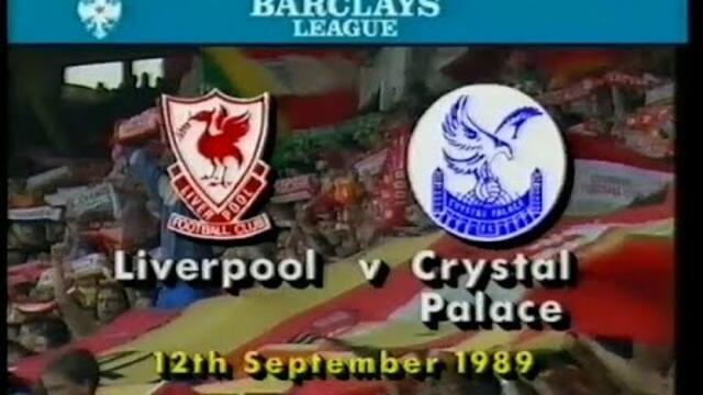Liverpool V Crystal Palace 1989