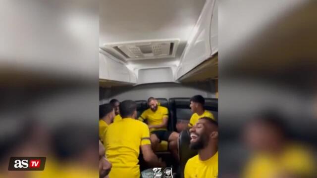 Watch Benzema get serenaded by Al Ittihad teammates