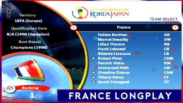 [PC] | FIFA WORLD CUP 2002 | FRANCE | PROFESSIONAL DIFFICULTY | WORLD CUP LONGPLAY
