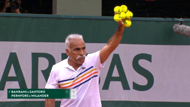 FUNNIEST Tennis Match EVER You Won't Stop Laughing! (Mansour Bahrami Trick Shots)