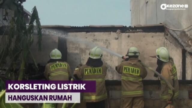 Korsleting Listrik, Kebakaran Hanguskan Rumah di Jakarta Timur