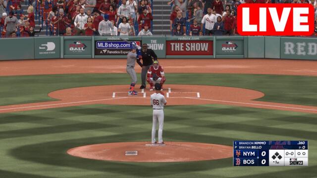 MLB LIVE🔴 New York Mets vs Boston Red Sox - 21st July 2023 | MLB Full Game - MLB 23