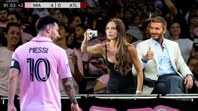 David Beckham and Victoria will never forget Lionel Messi's performance in this match
