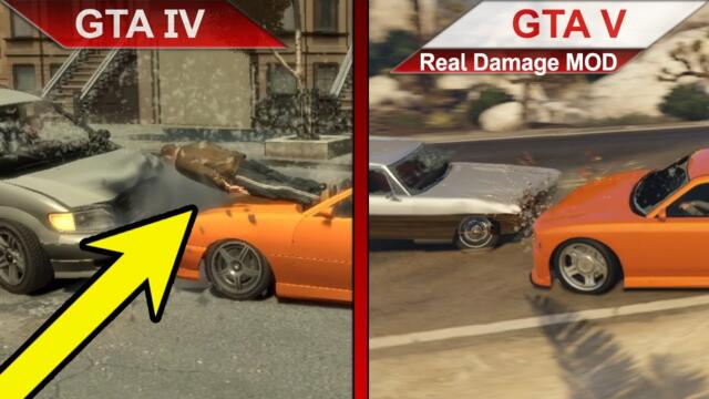 THE BIG COMPARISON | GTA IV vs. GTA V Damage MOD | PC | ULTRA
