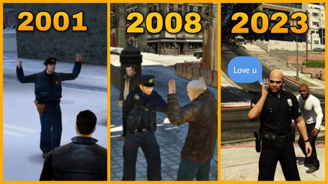 WHAT HAPPENED IF YOU FOLLOW COPS FOR 24 HOURS IN GTA GAMES