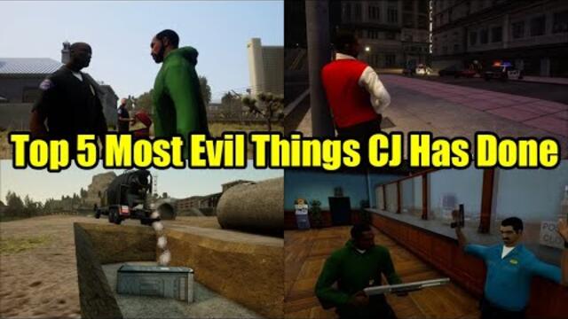 Top 5 Most Evil/Worst Things Carl Johnson Has Done- GTA San Andreas Lore Explained