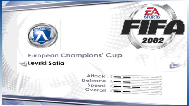 [PC] | FIFA 2002 | CHAMPIONS LEAGUE / ECC | LEVSKI SOFIA | PROFESSIONAL DIFFICULTY | LONGPLAY