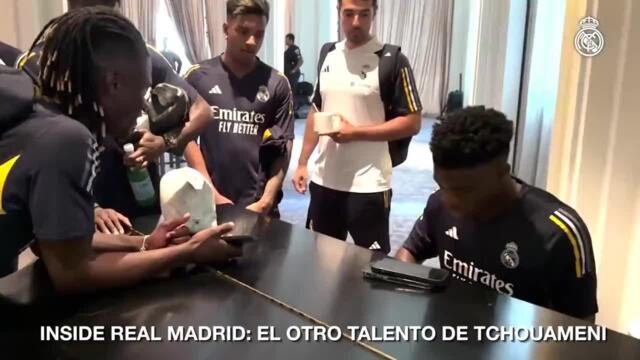 WATCH: Real Madrid’s Tchouameni shows off other talent