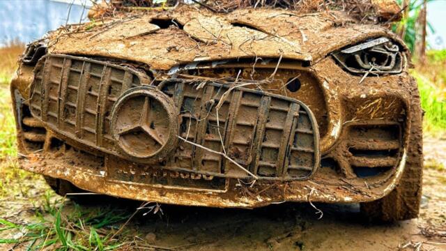 Fully restoration luxury cars BMW-AUDI-MERCEDES abandoned in the scrap yard