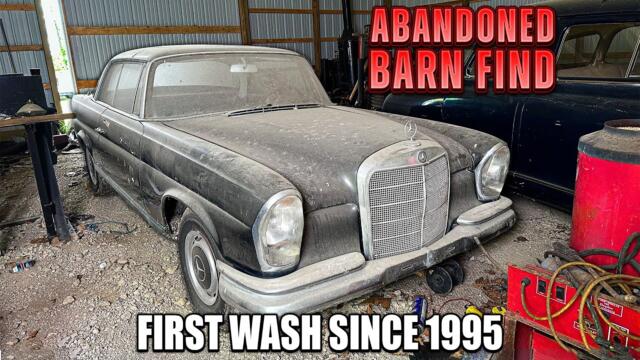 First Wash Since 1995: Barn Find Mercedes 220 SE! | Car Detailing Restoration