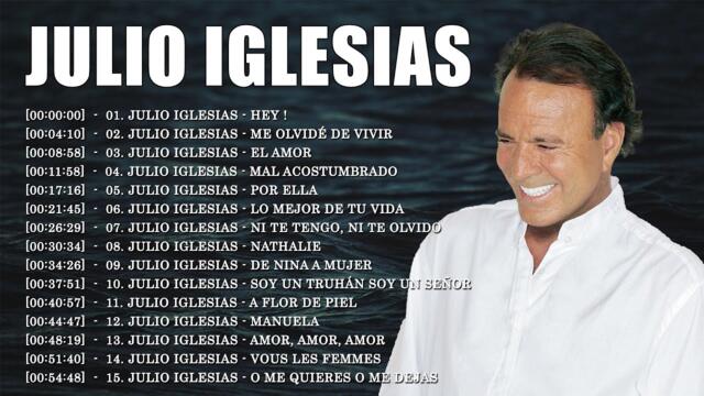 JULIO IGLESIAS 2023 MIX - JULIO IGLESIAS ÉXITOS SUS MEJORES ROMANTICÁS - CANCIONES DE AMOR
