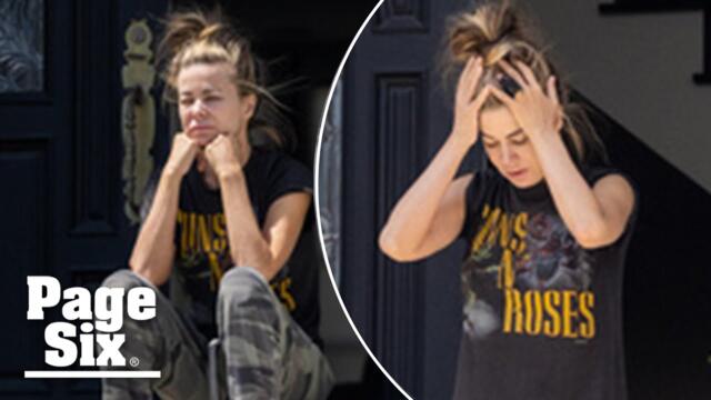 Carmen Electra appears distraught, seemingly cries in rare sighting in LA