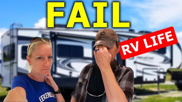 RV Living Fail, Camping By Evil, Half Price Camping | Full Time RV Life