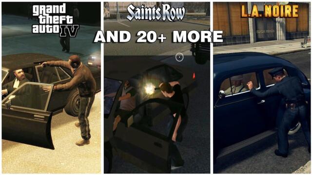 Car Jacking in 20+ Games - GTA, LA Noire, Mafia, Sleeping Dogs and More