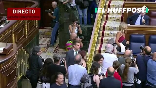 El aplauso a Pedro Sánchez en el Congreso