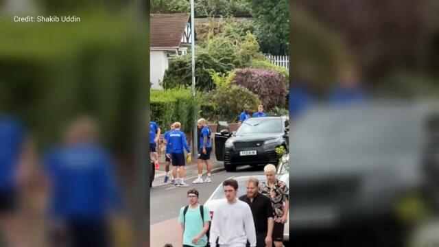 Footage of crash in Gillignham