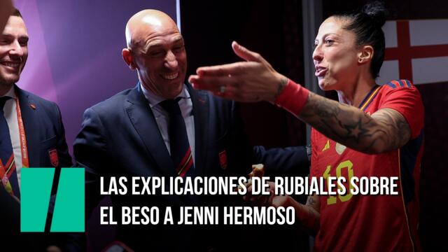 La explicación de Rubiales sobre el pico que le dio a Jenni Hermoso