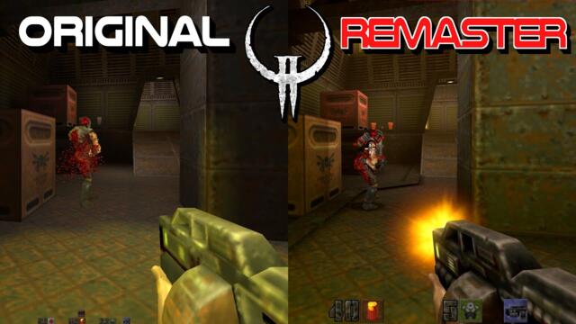 QUAKE 2 - Original vs Remaster (1997 vs 2023) Comparison