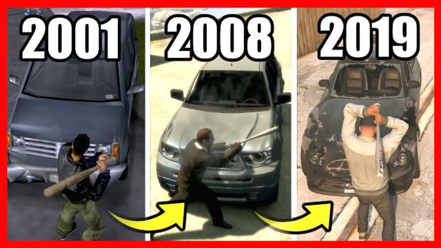 Evolution of CAR DAMAGE in GTA Games (2001-2019)
