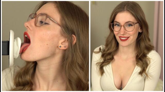 ASMR ~ Ear Licking & Whispering Into Your Ear