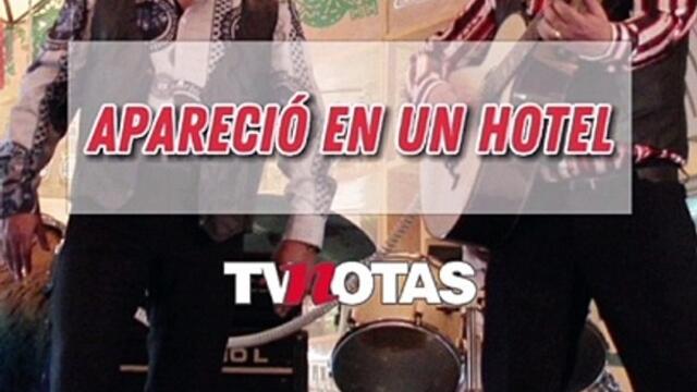Rogelio Montes, percusionista de Grupo Palomo, apareció en un hotel