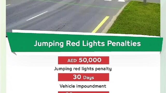 Dh50,000 fine: Dubai Police release video of drivers jumping red light, issue warning about stiff penalties