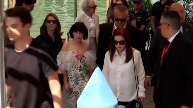 Priscilla Presley arrives at Venice Film Festival to launch new film alongside Sofia Coppola
