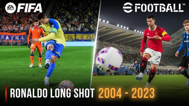 Ronaldo Long Shot | FIFA vs PES | 2004 - 2023 |