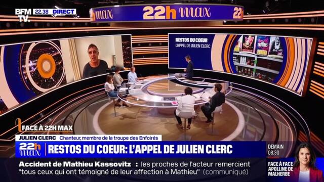 Julien Clerc : son appel pour les Restos du Coeur
