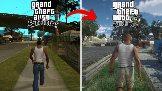 How I Converted GTA San Andreas into GTA 5 with Mods *NO CLICKBAIT* 🔥
