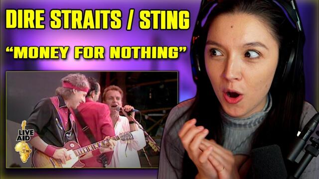 Dire Straits / Sting - Money For Nothing | FIRST TIME REACTION | (Live Aid 1985)