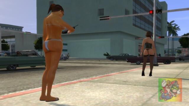 Pedestrians in GTA IV: San Andreas Beta 3 "World Enhancement"