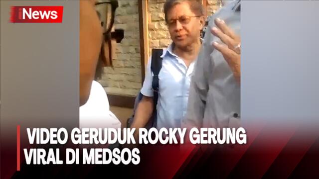 Heboh! Rocky Gerung Digeruduk Wanita Cantik Berkaus “Gerakan Nasional Tangkap Rocky Gerung”