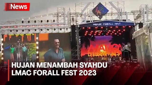 Penampilan Maliq & D'Essentials di LMAC FORALL FEST 2023 Hari Kedua Diwarnai Hujan